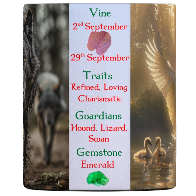 Celtic Tree Spirits Mug | Vine (Sept 02-Sept 29)