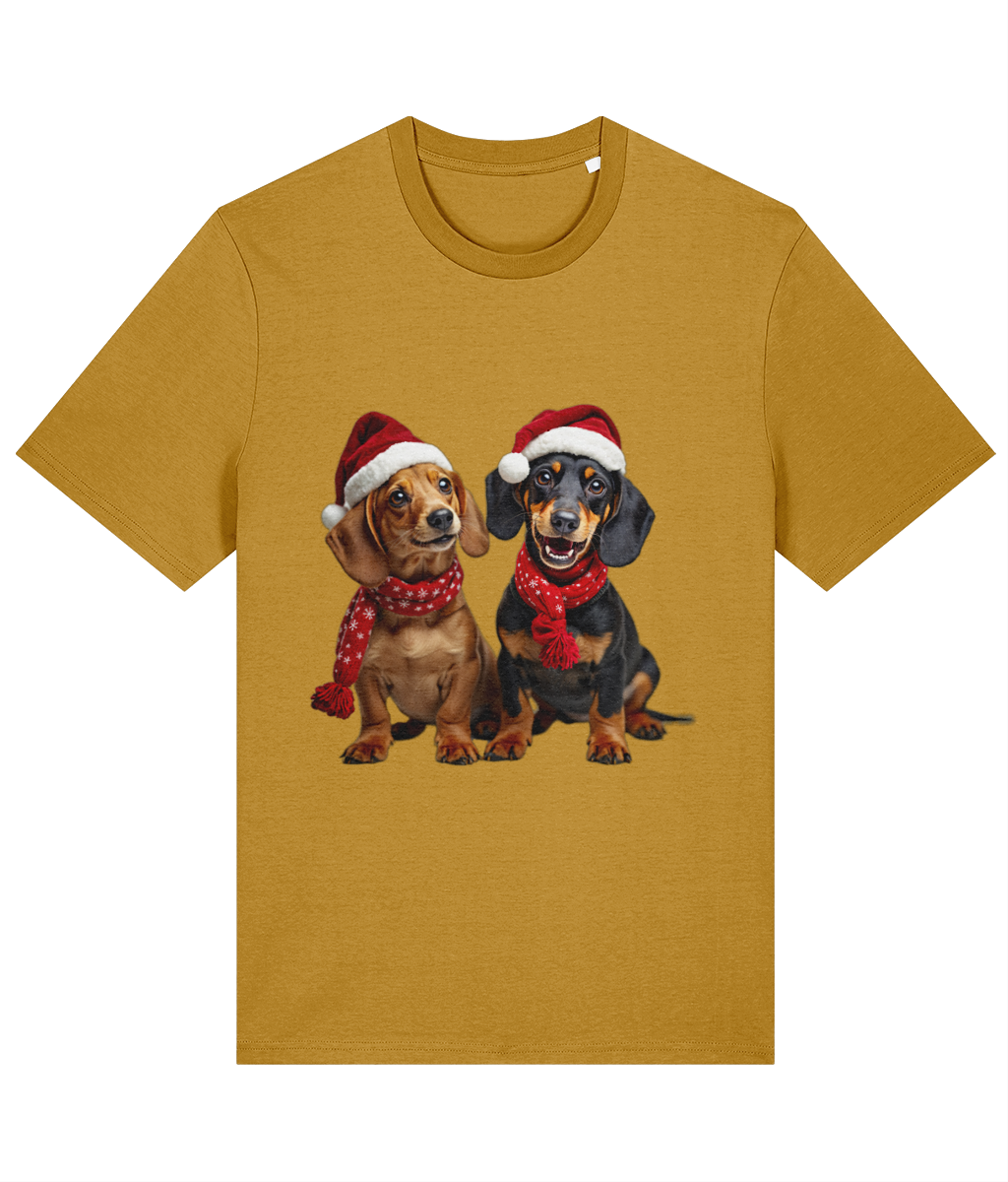 Dachshunds Festive T-shirt (Premium)