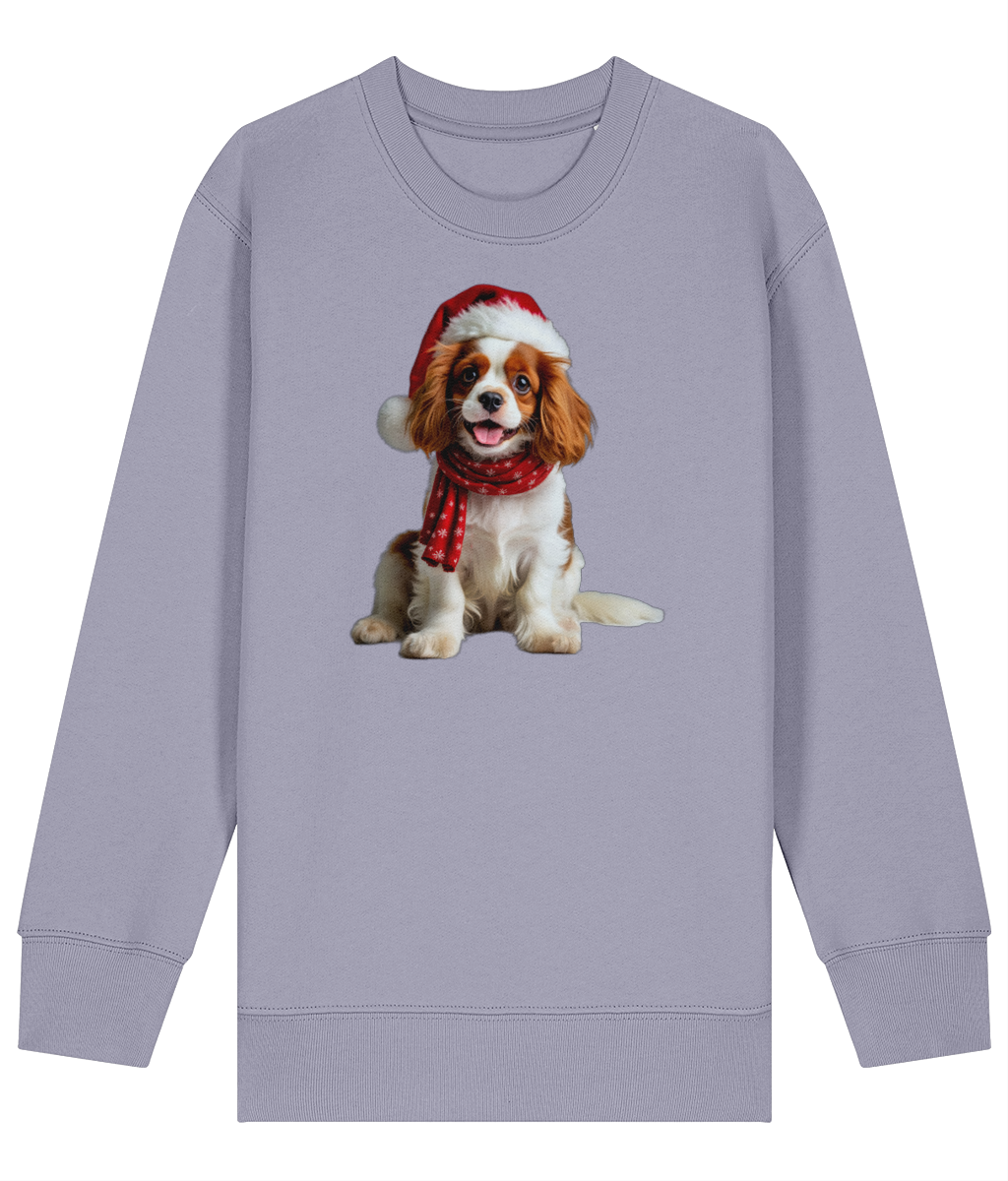 King Charles Festive Remy Childrens Sweatshirt (Premium).