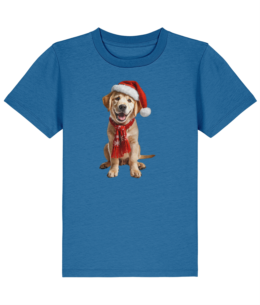 Labrador Festive Aur Childrens T-shirt (Premium)