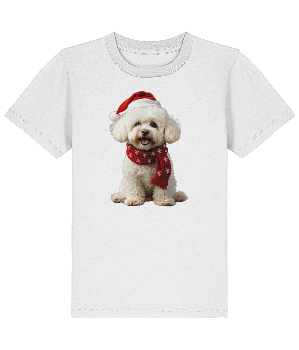 Bichon Frise Festive Finn Childrens T-shirt (Premium)