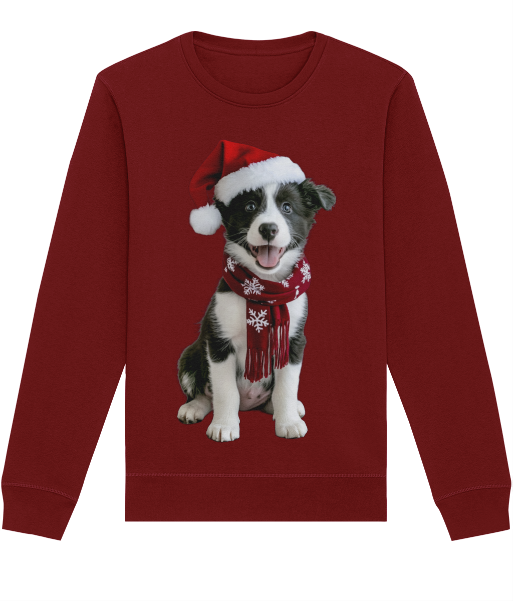 Border Collie Festive Pup Sweatshirt (Classic)