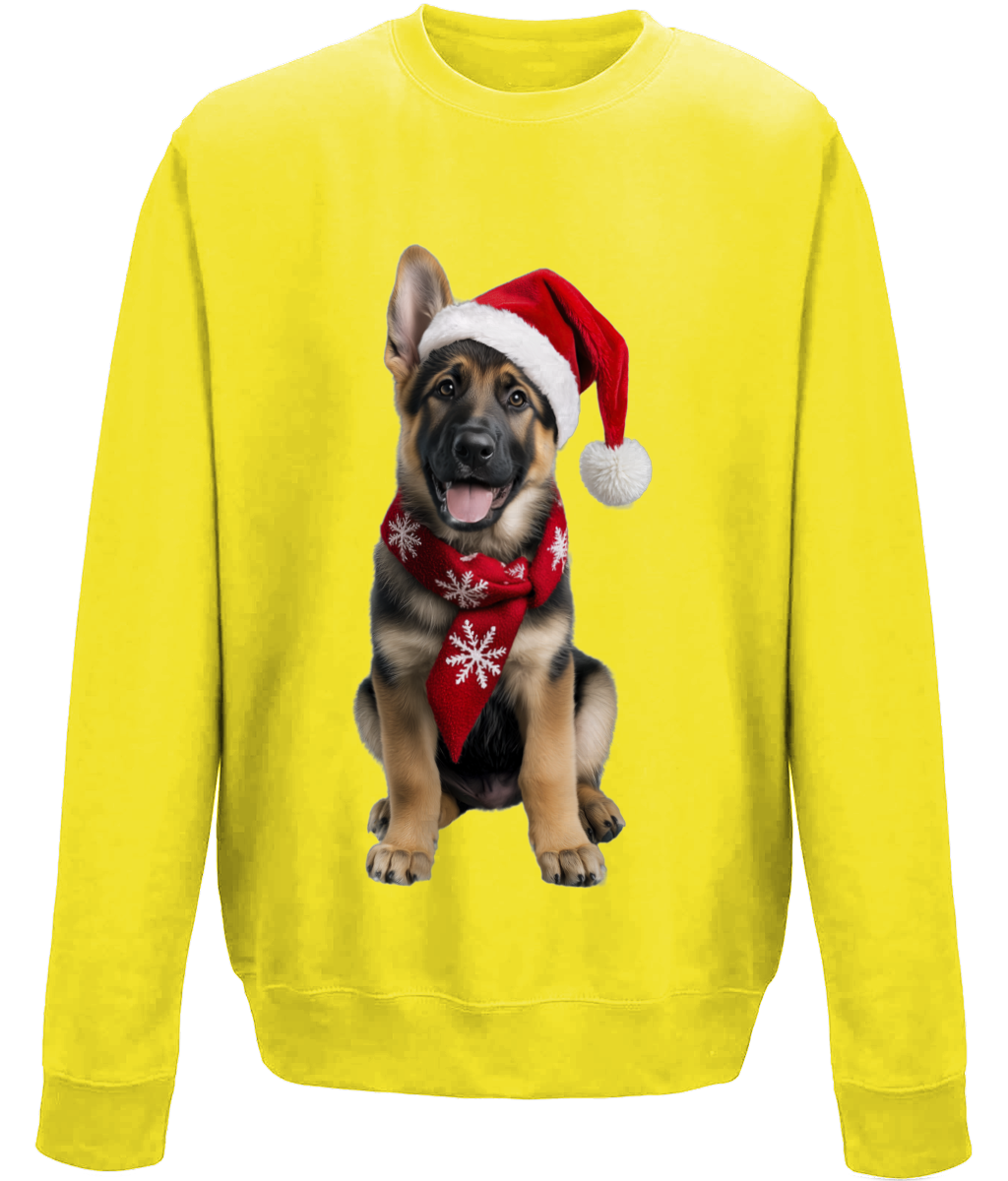 German Shepherd Festive Prince Childrens Sweatshirt (Standard)