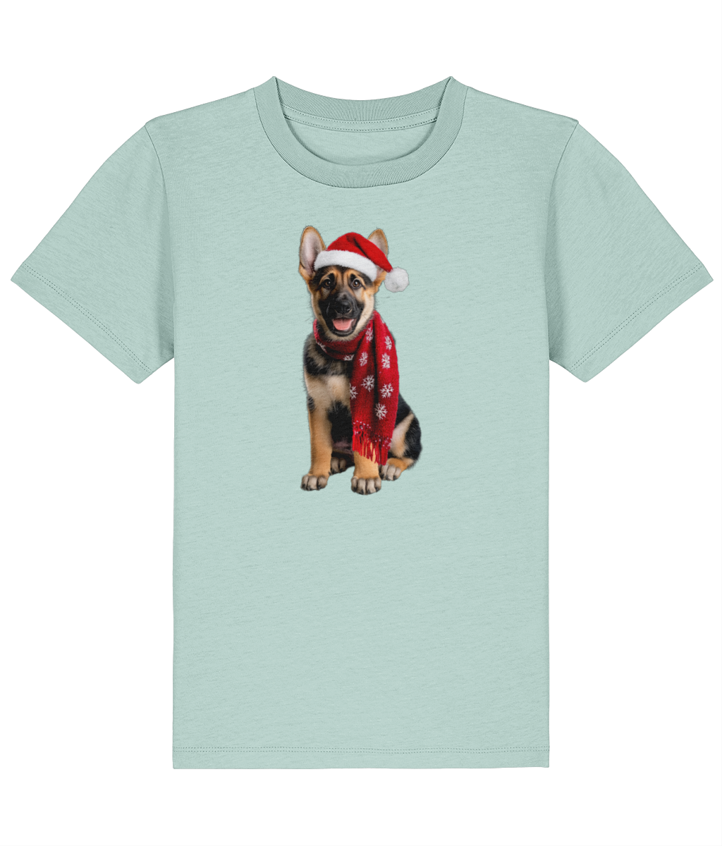 German Shepherd Festive Rebel Childrens T-shirt (Premium)