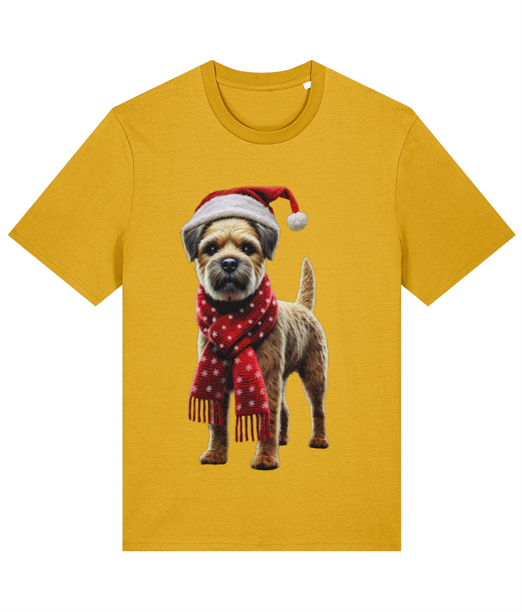 Border Terrier Festive Fallon T-shirt (Premium)