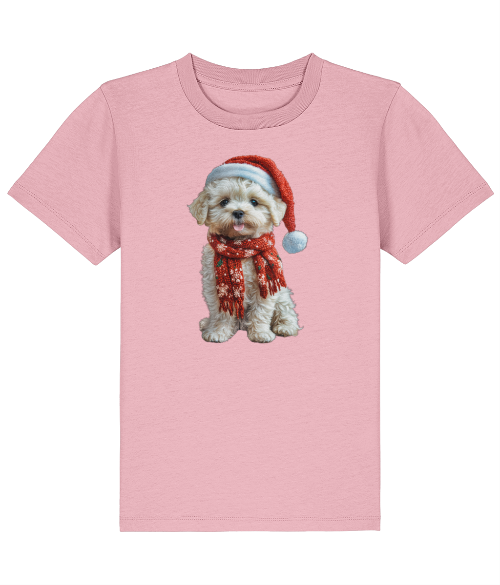 Bichon Frise Festive Lennon Childrens T-Shirt (Premium)