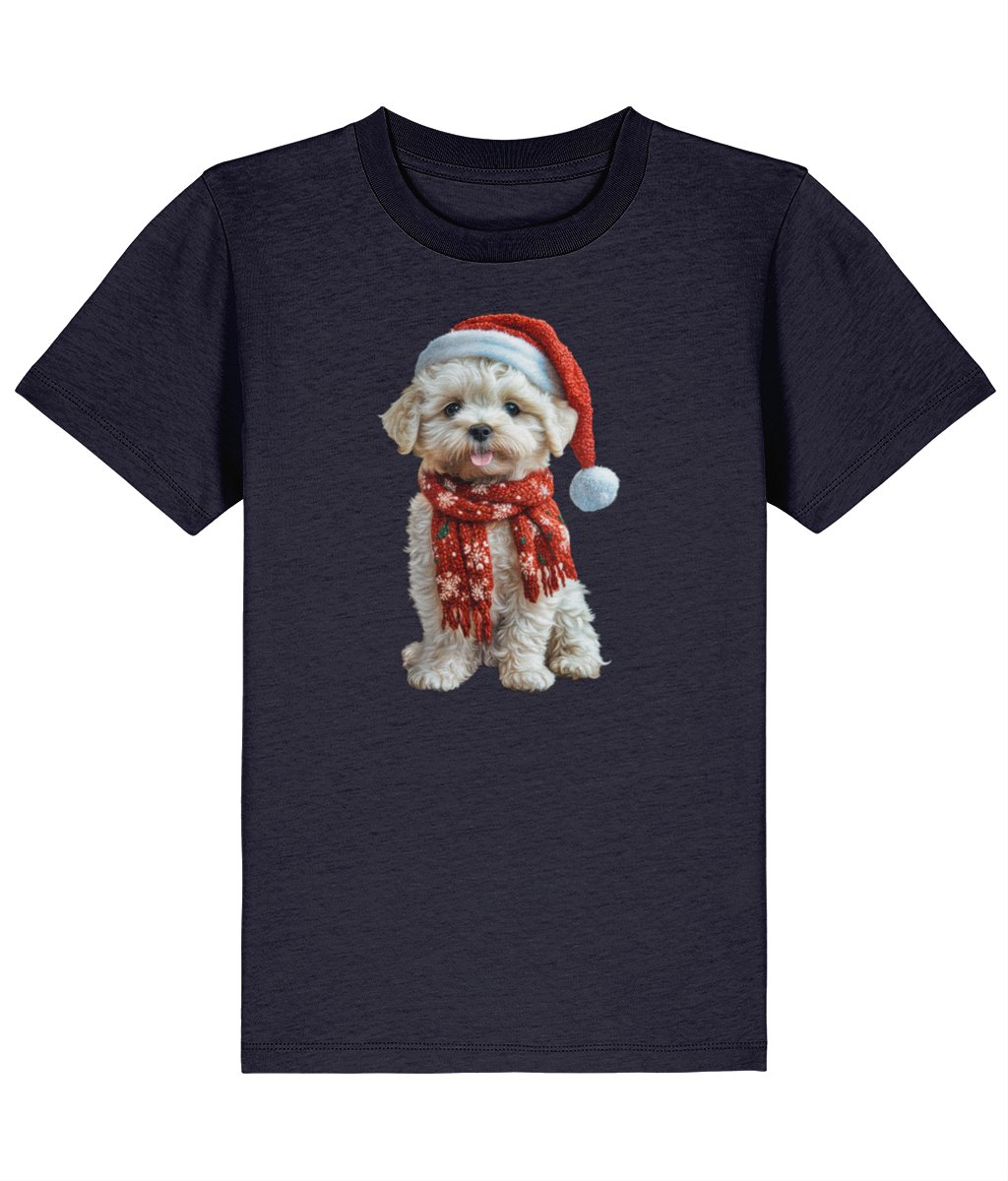 Bichon Frise Festive Lennon Childrens T-Shirt (Premium)