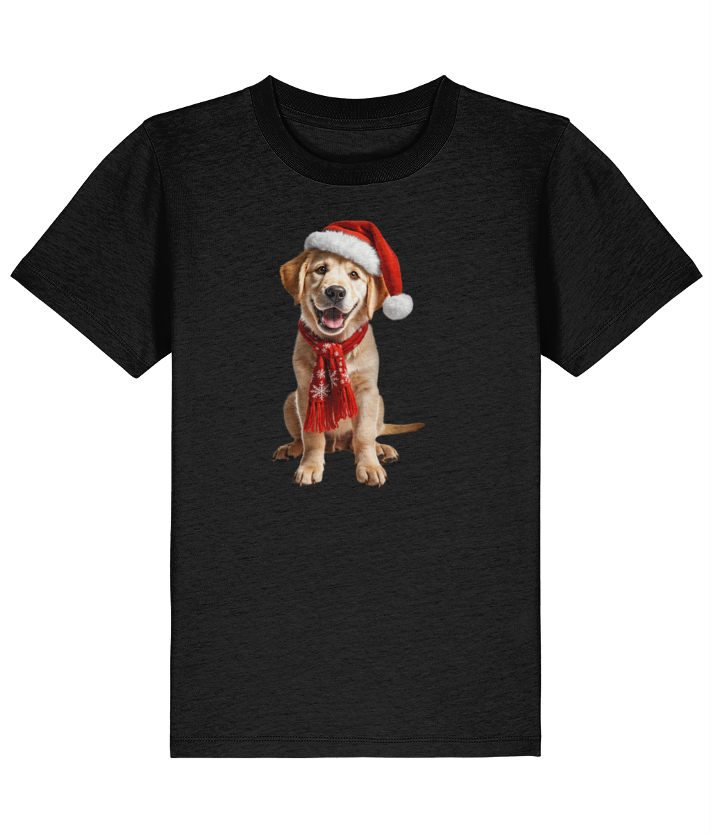 Labrador Festive Aur Childrens T-shirt (Premium)