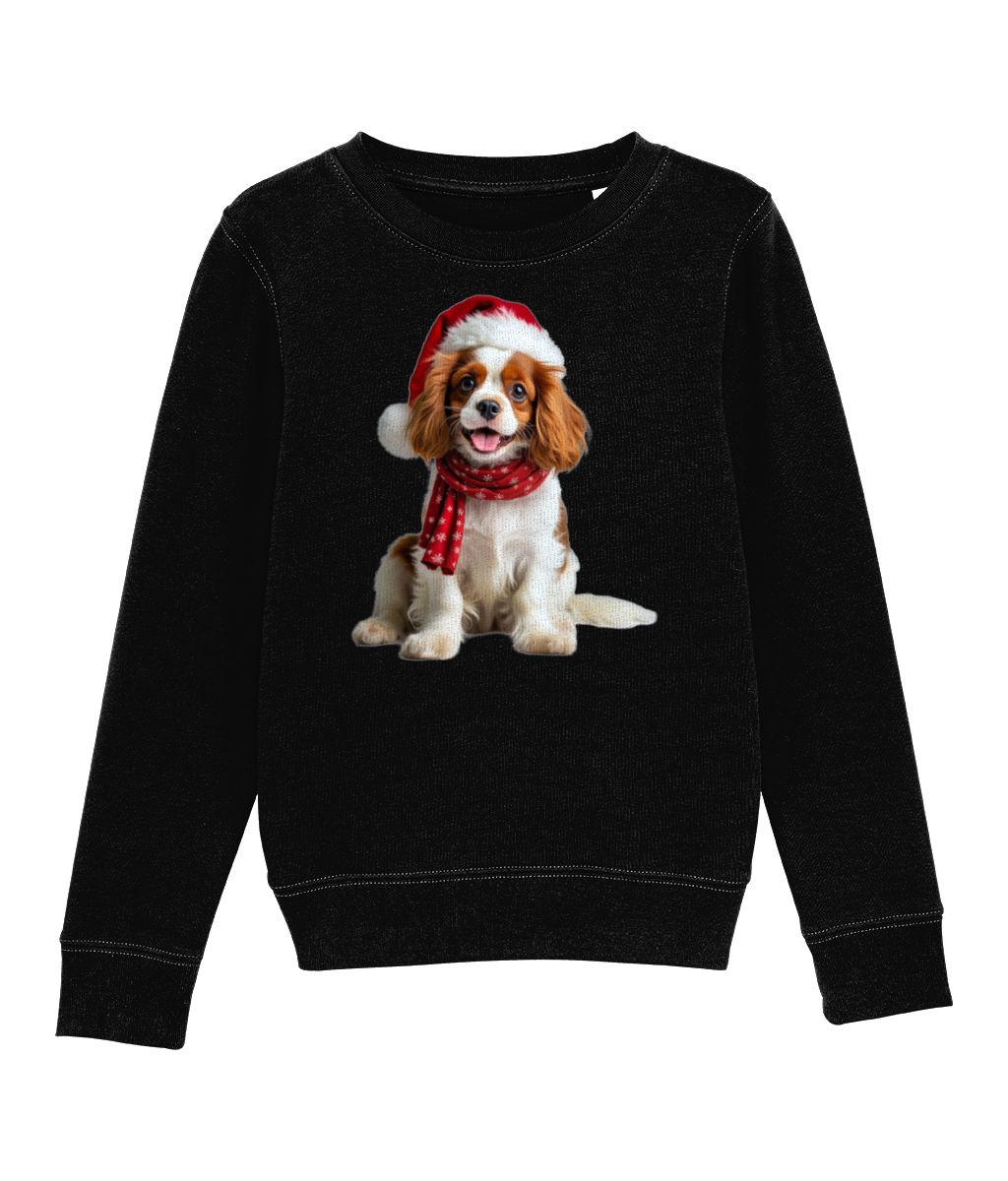 King Charles Festive Remy Childrens Sweatshirt (Premium)