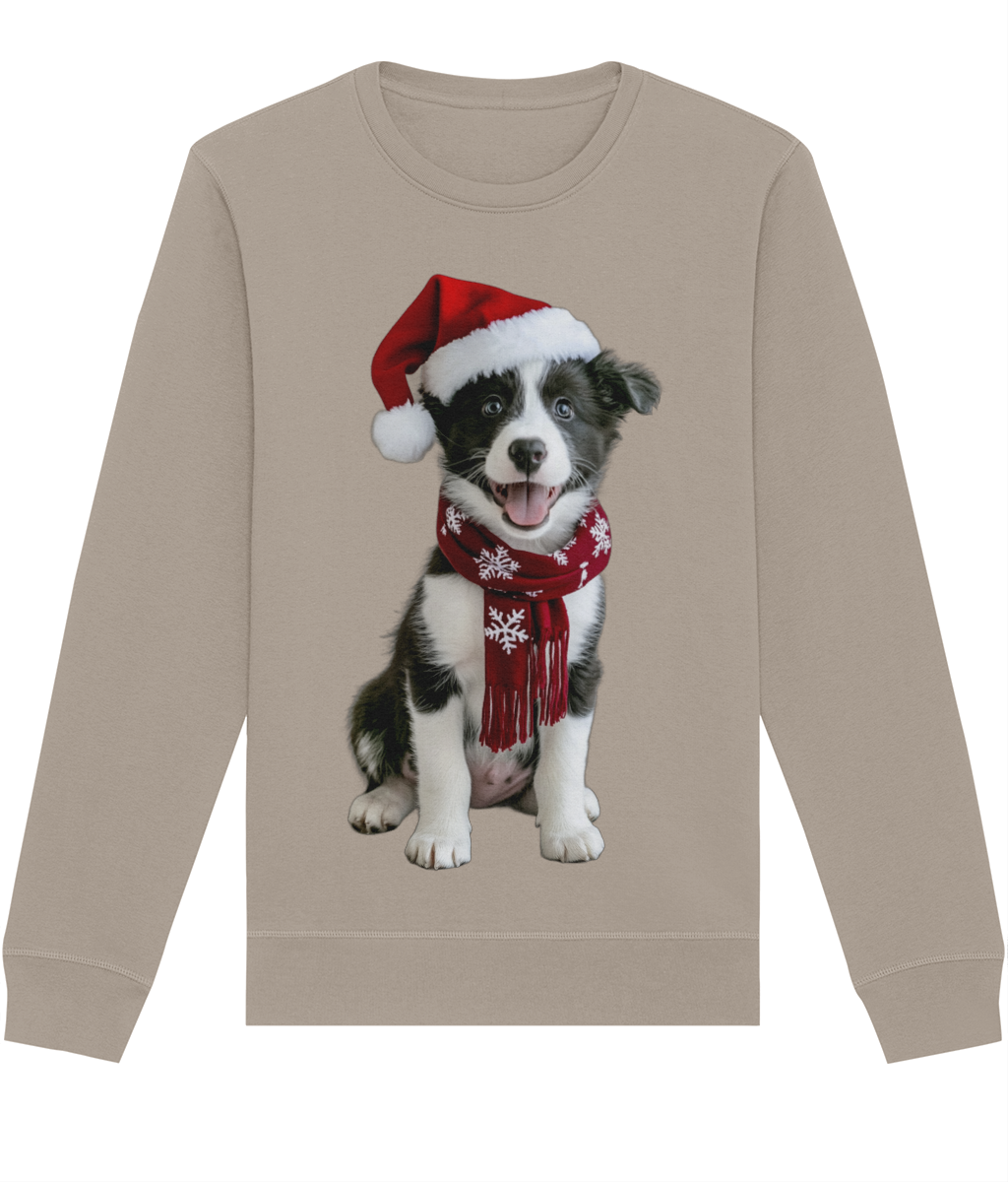 Border Collie Festive Pup Sweatshirt (Classic)