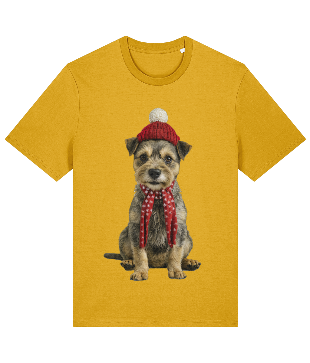 Border Terrier Festive Tadhg T-shirt (Premium)