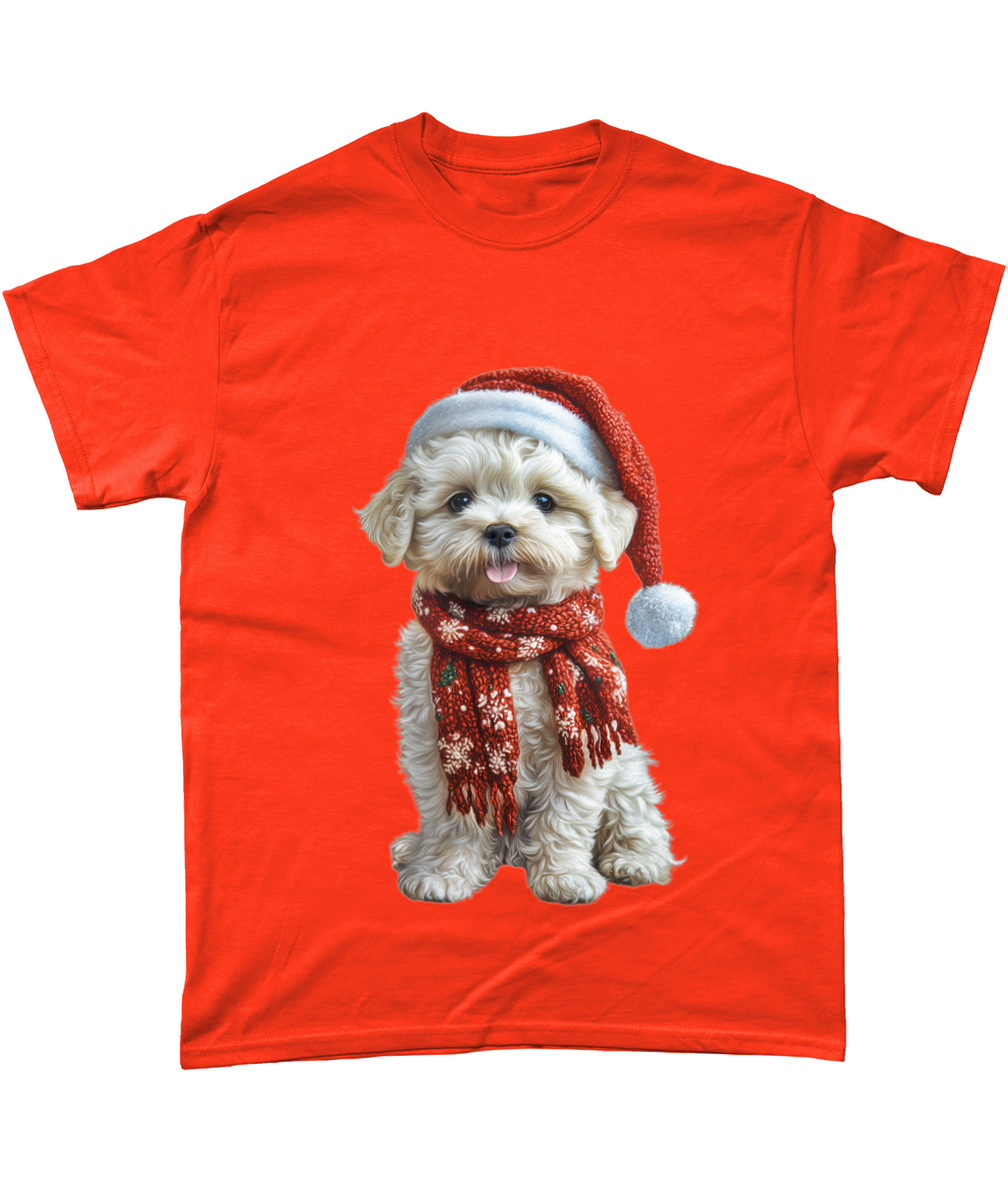 Bichon Frise Festive Lennon T-Shirt (Standard)