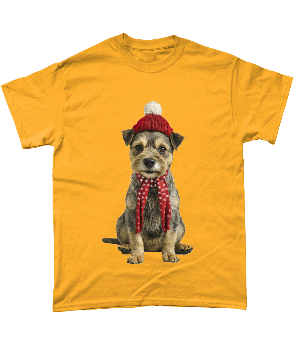 Border Terrier Festive Tadhg T-Shirt (Standard)