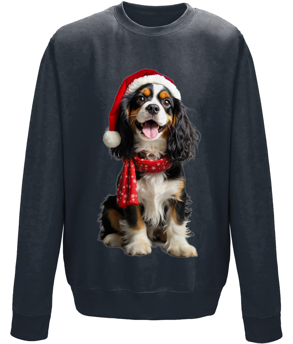 King Charles Festive Noodle Childrens Sweatshirt (Standard)