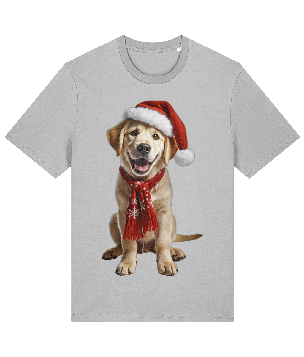 Labrador Festive Aur T-shirt (Premium)