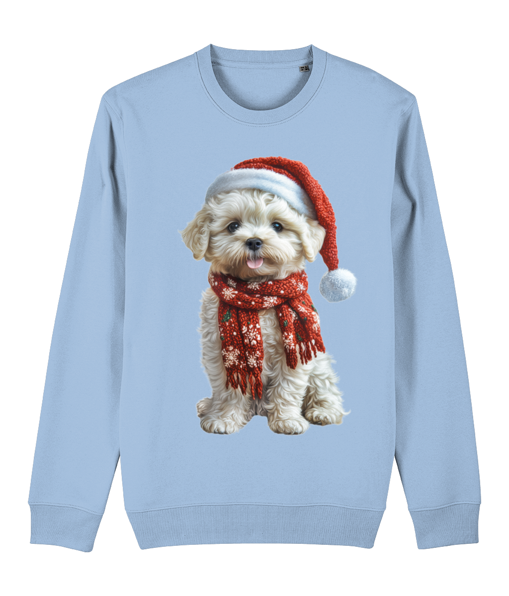 Bichon Frise Festive Lennon Sweatshirt (Premium)