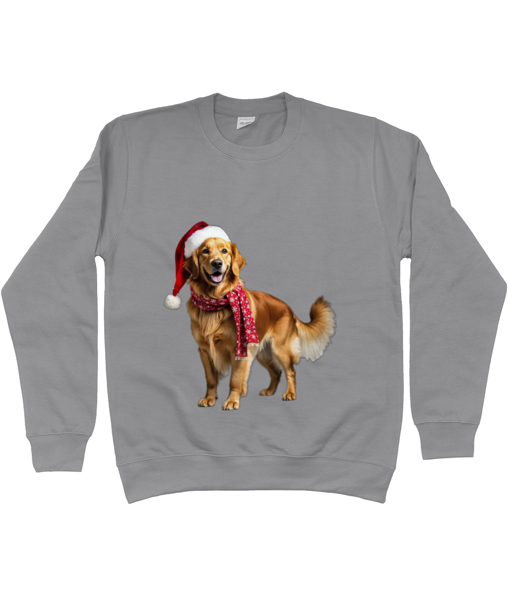 Golden Retriever Festive Nugget Sweatshirt (Standard)