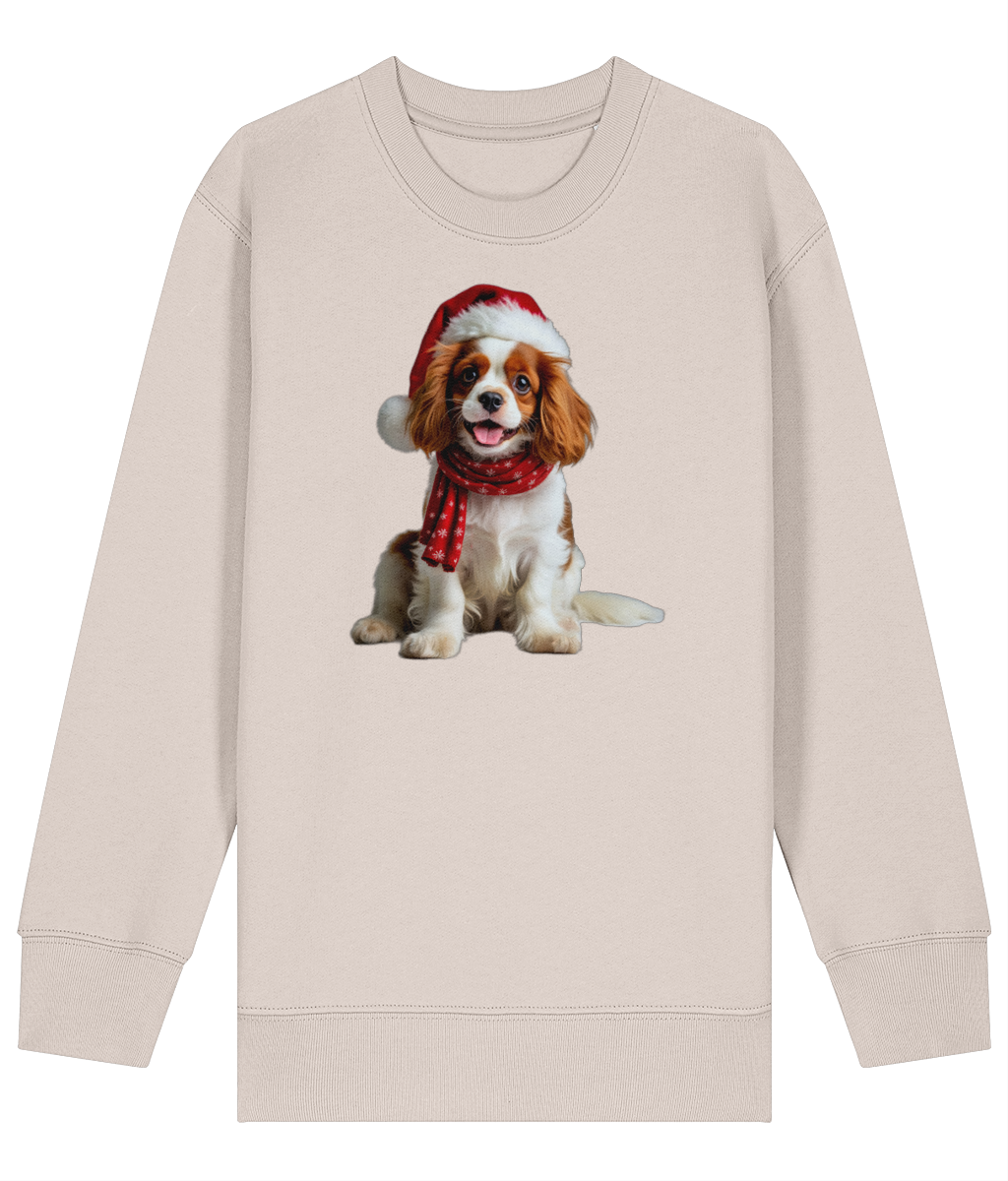 King Charles Festive Remy Childrens Sweatshirt (Premium).