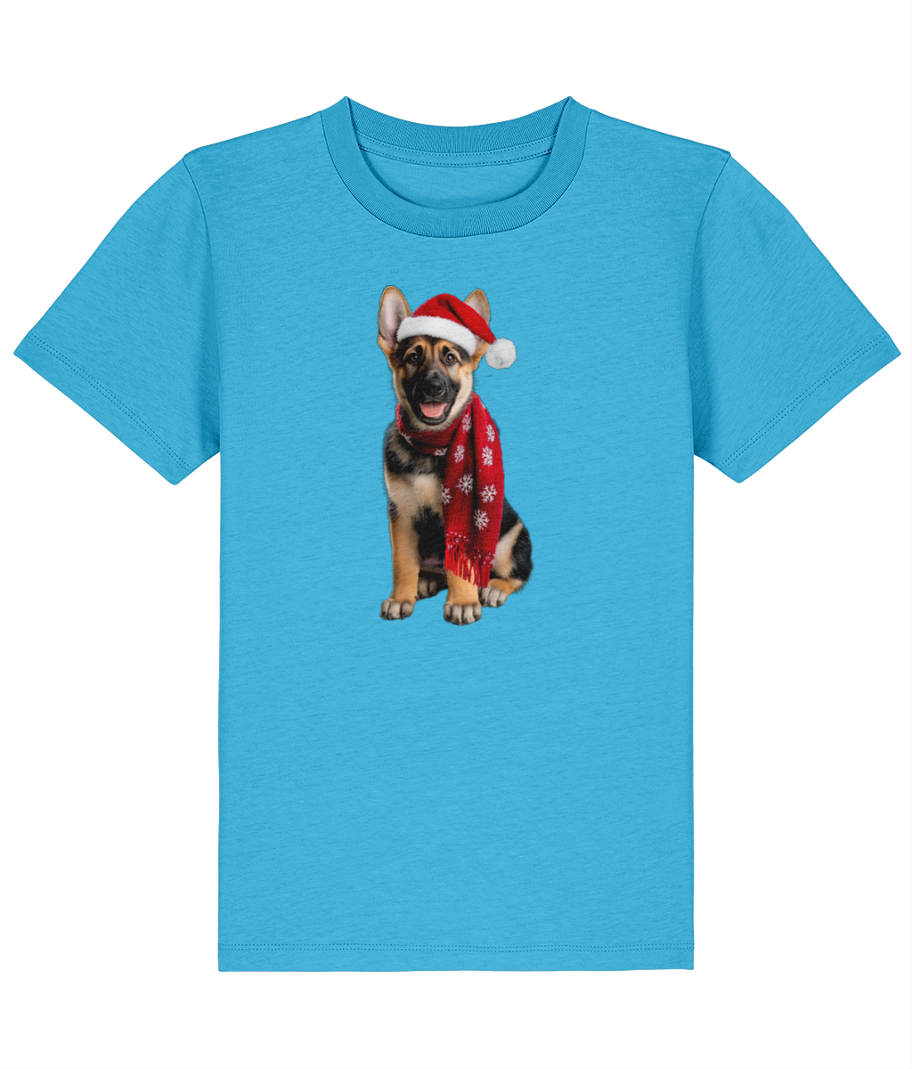 German Shepherd Festive Rebel Childrens T-shirt (Premium)