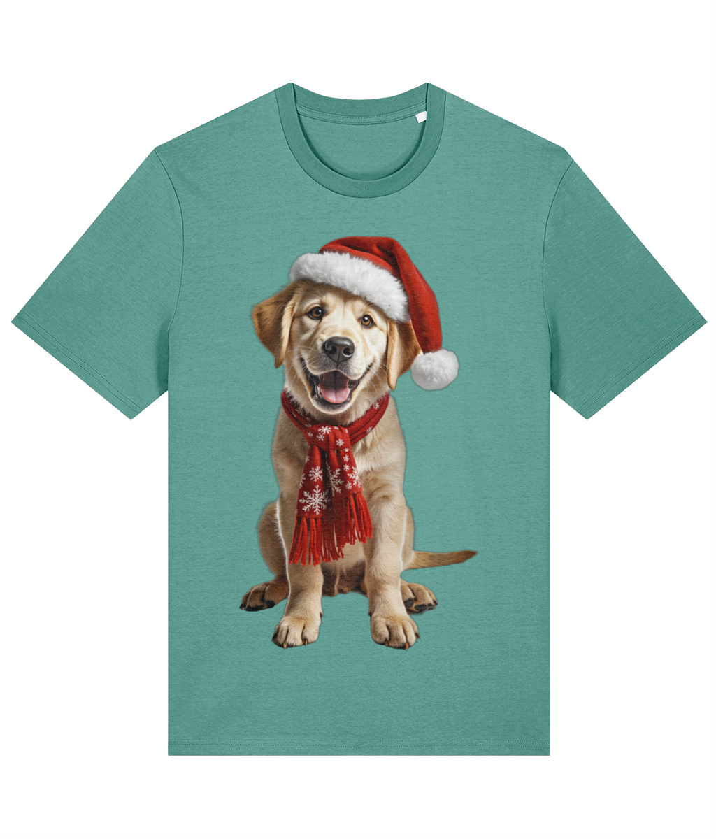 Labrador Festive Aur T-shirt (Premium)