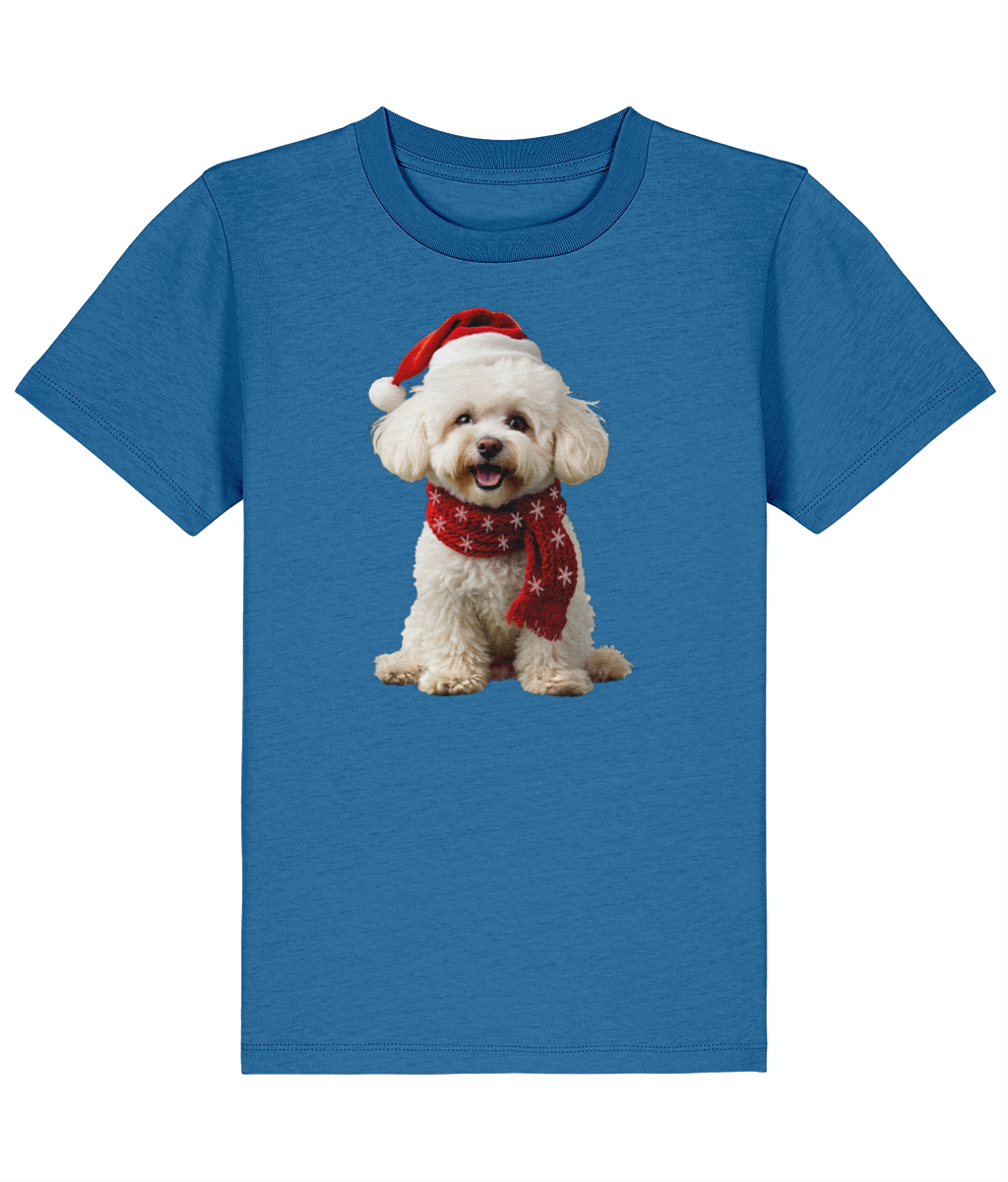 Bichon Frise Festive Finn Childrens T-shirt (Premium)