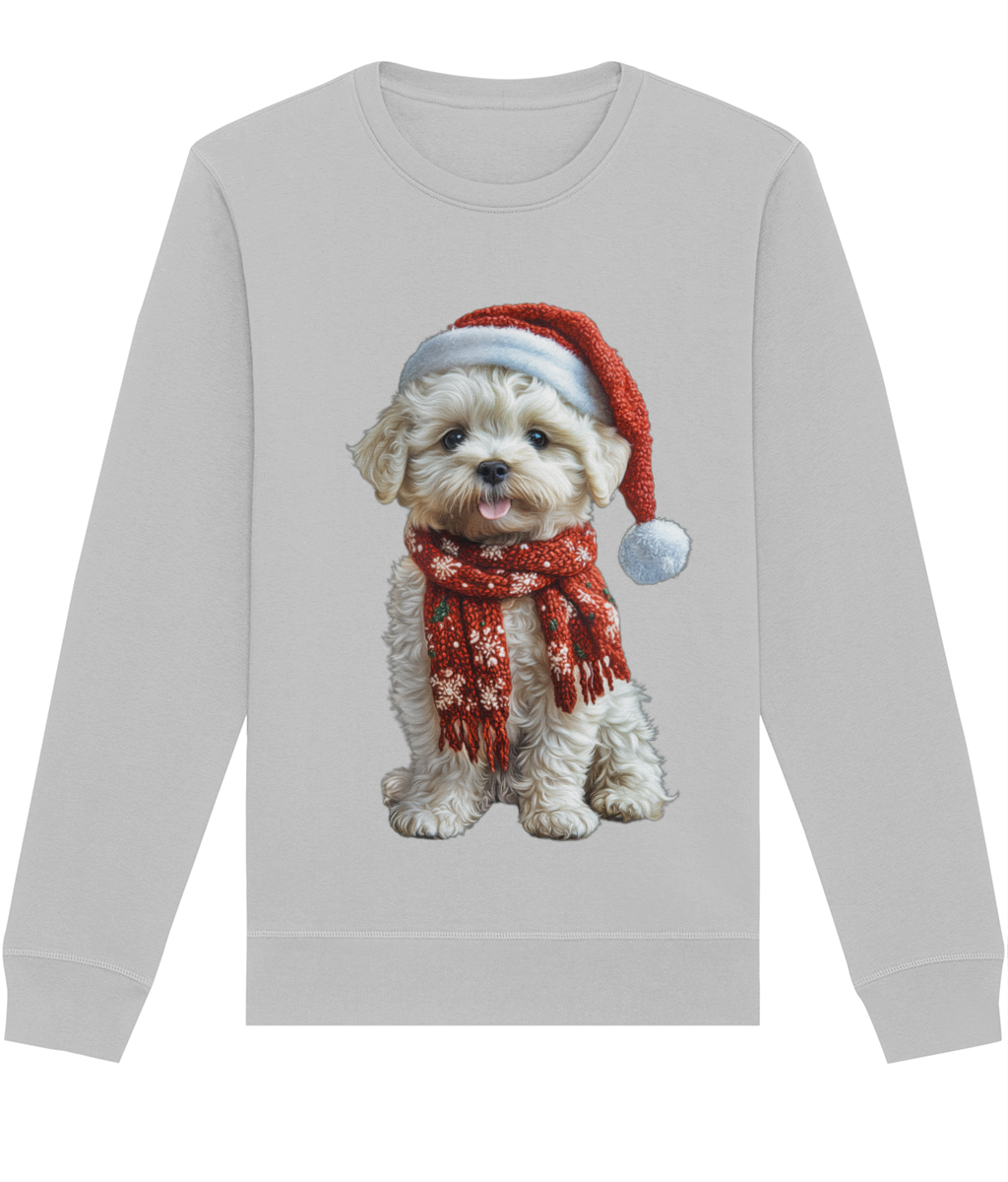 Bichon Frise Festive Lennon Sweatshirt (Classic)