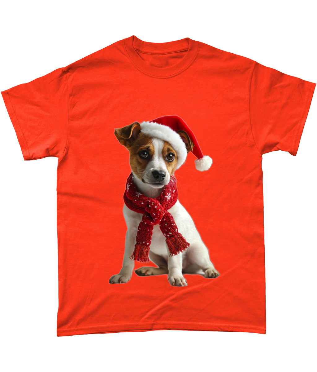 Jack Russell Festive Afon T-Shirt (Standard)