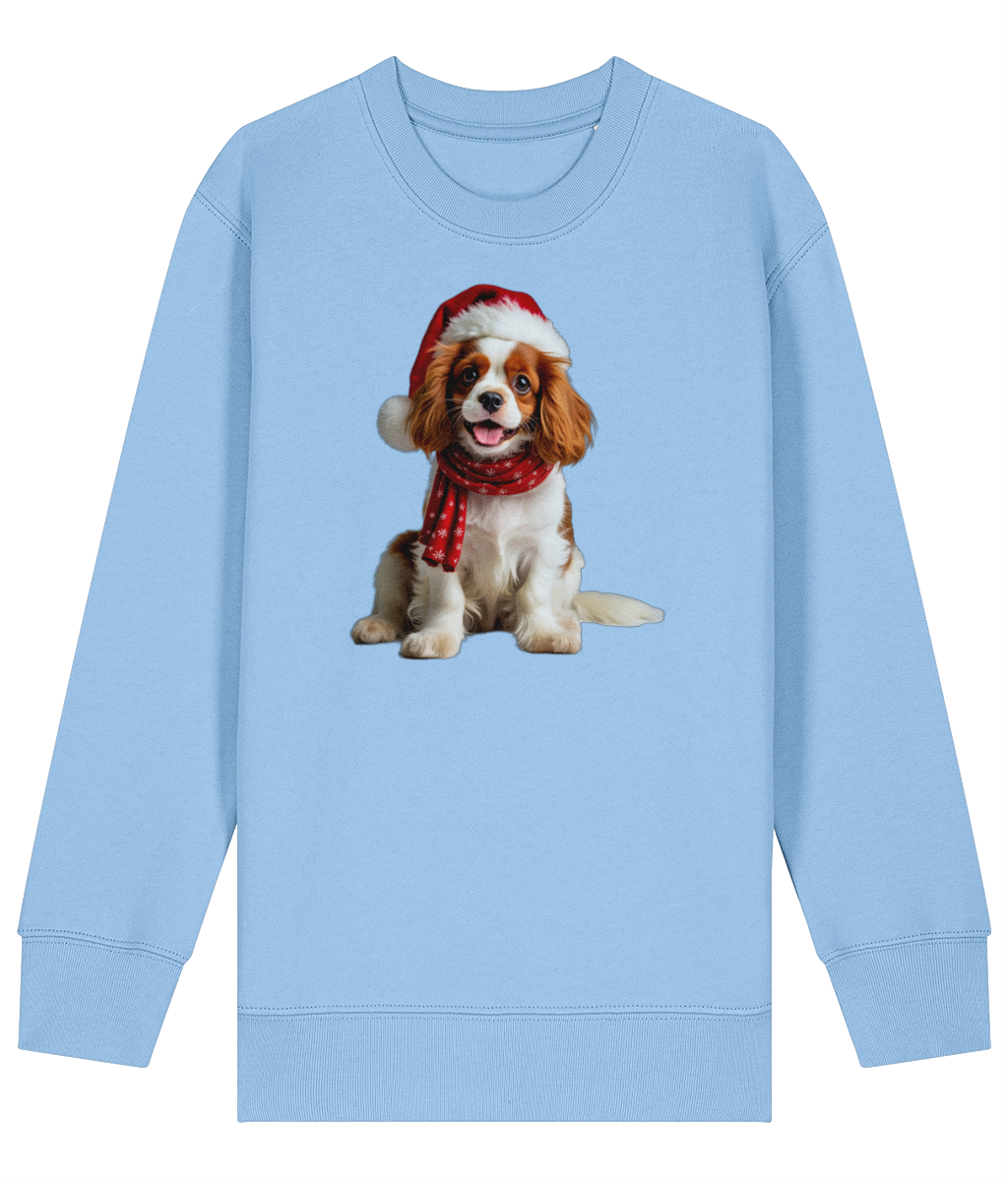 King Charles Festive Remy Childrens Sweatshirt (Premium).