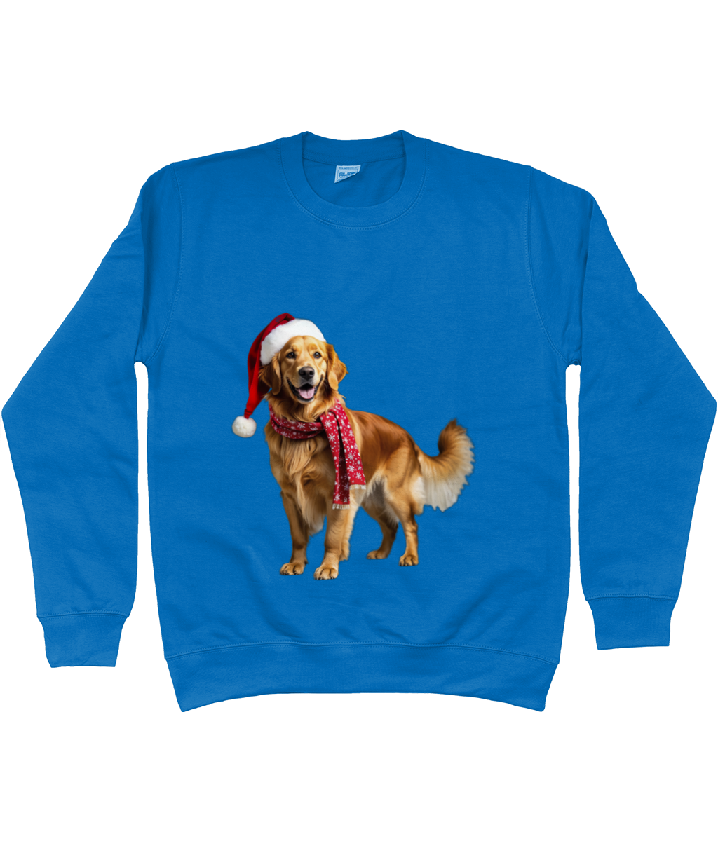 Golden Retriever Festive Nugget Sweatshirt (Standard)