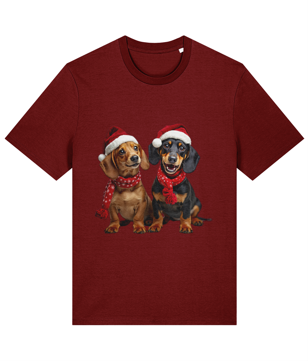 Dachshunds Festive T-shirt (Premium)