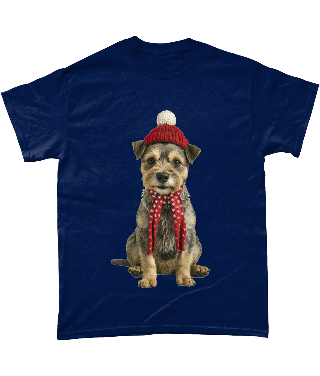 Border Terrier Festive Tadhg T-Shirt (Standard)