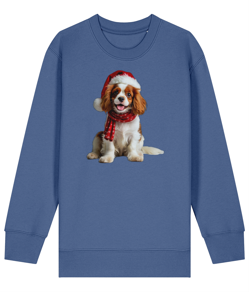 King Charles Festive Remy Childrens Sweatshirt (Premium).