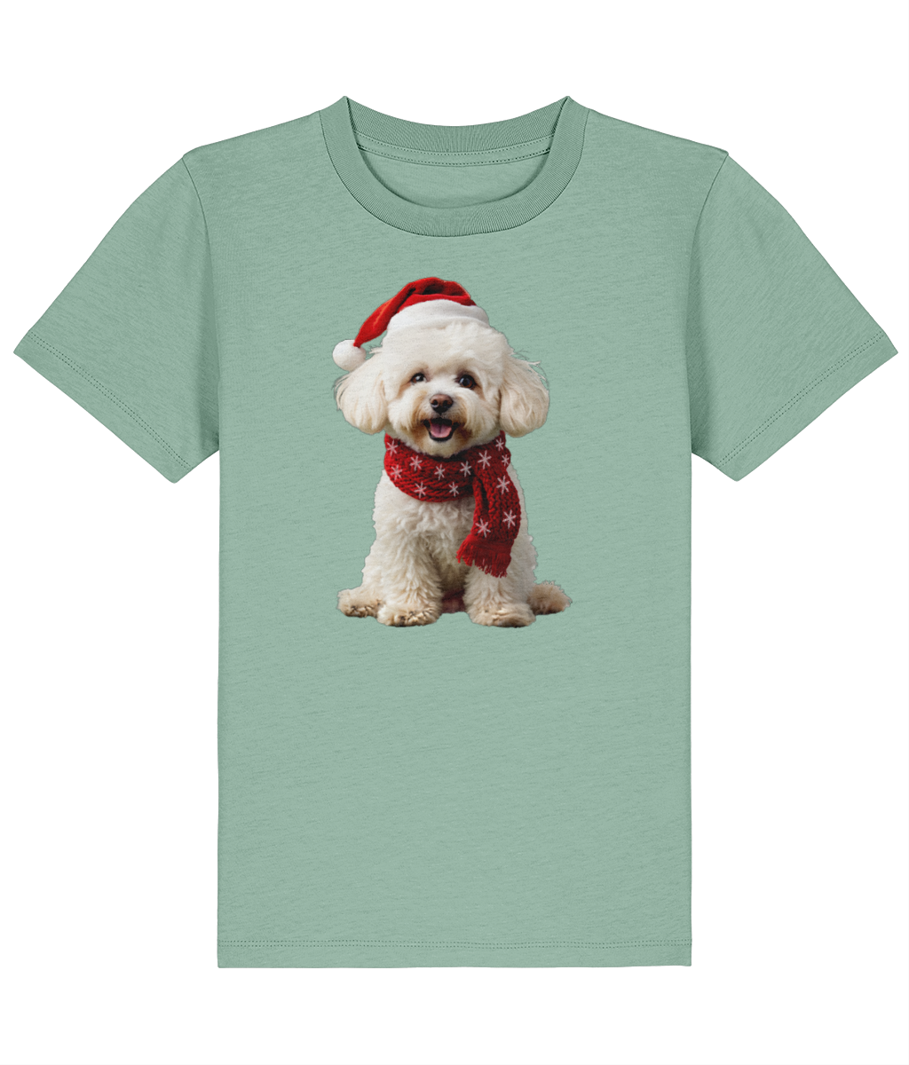 Bichon Frise Festive Finn Childrens T-shirt (Premium)