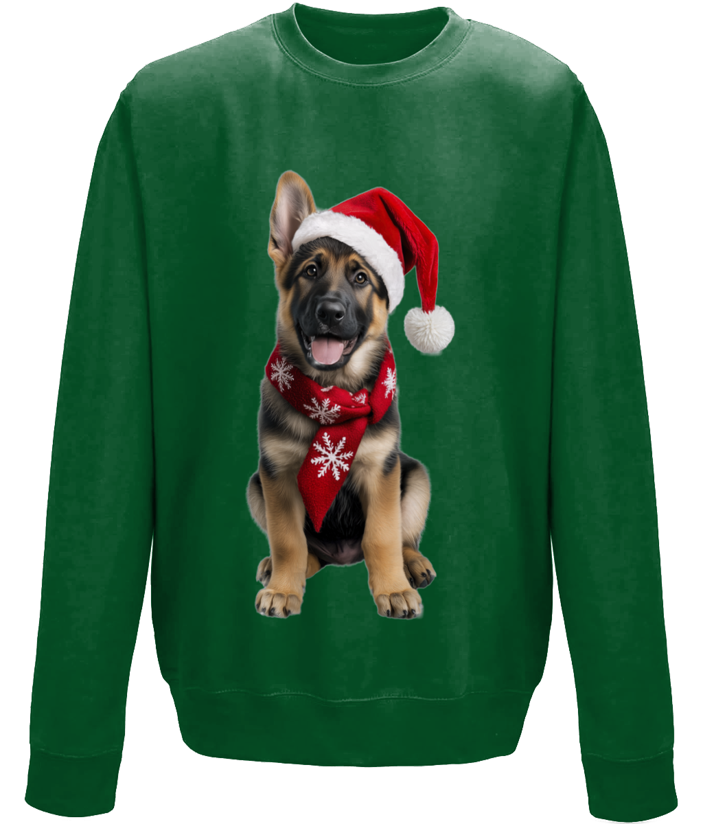 German Shepherd Festive Prince Childrens Sweatshirt (Standard)