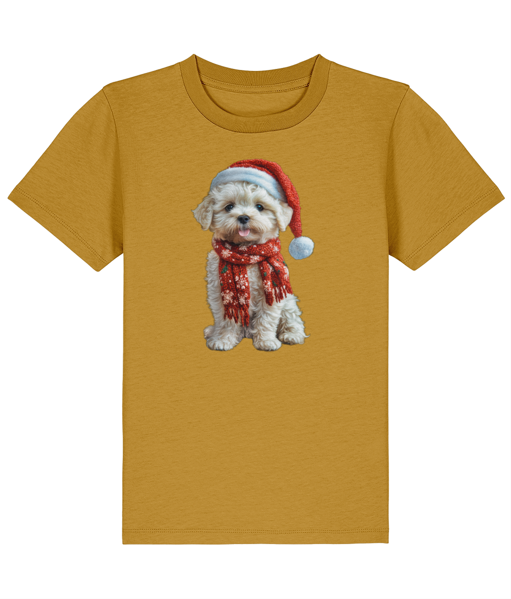 Bichon Frise Festive Lennon Childrens T-Shirt (Premium)