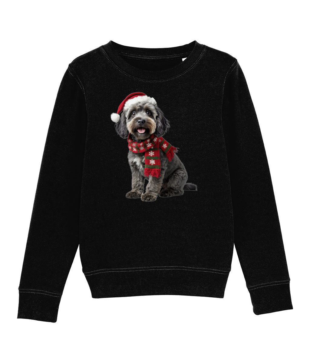 Cockapoo Festive Bronwen Childrens Sweatshirt (Premium)