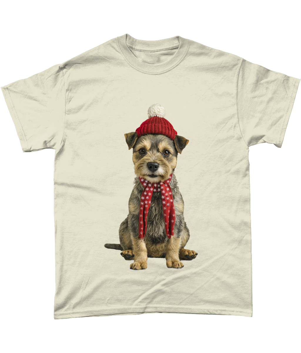 Border Terrier Festive Tadhg T-Shirt (Standard)