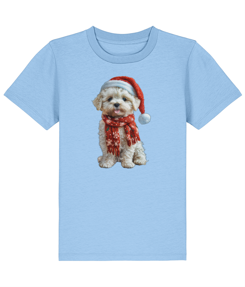 Bichon Frise Festive Lennon Childrens T-Shirt (Premium)