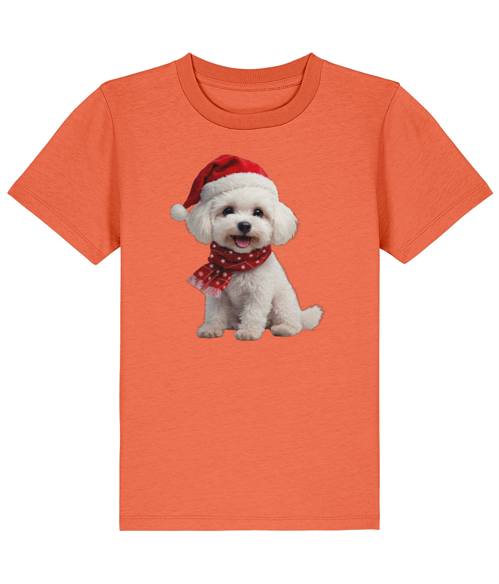 Bichon Frise Festive Siona Childrens T-Shirt (Premium)