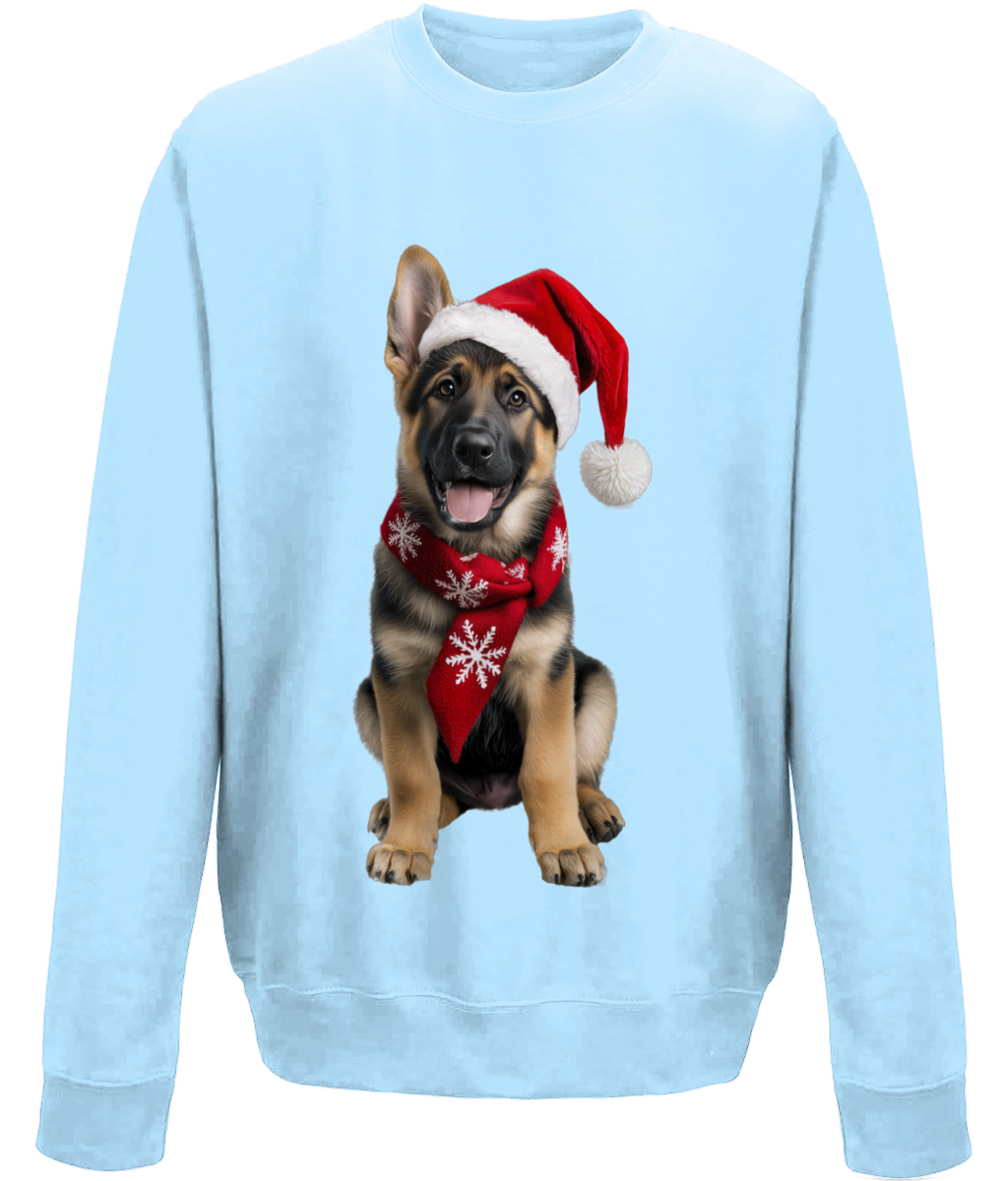 German Shepherd Festive Prince Childrens Sweatshirt (Standard)