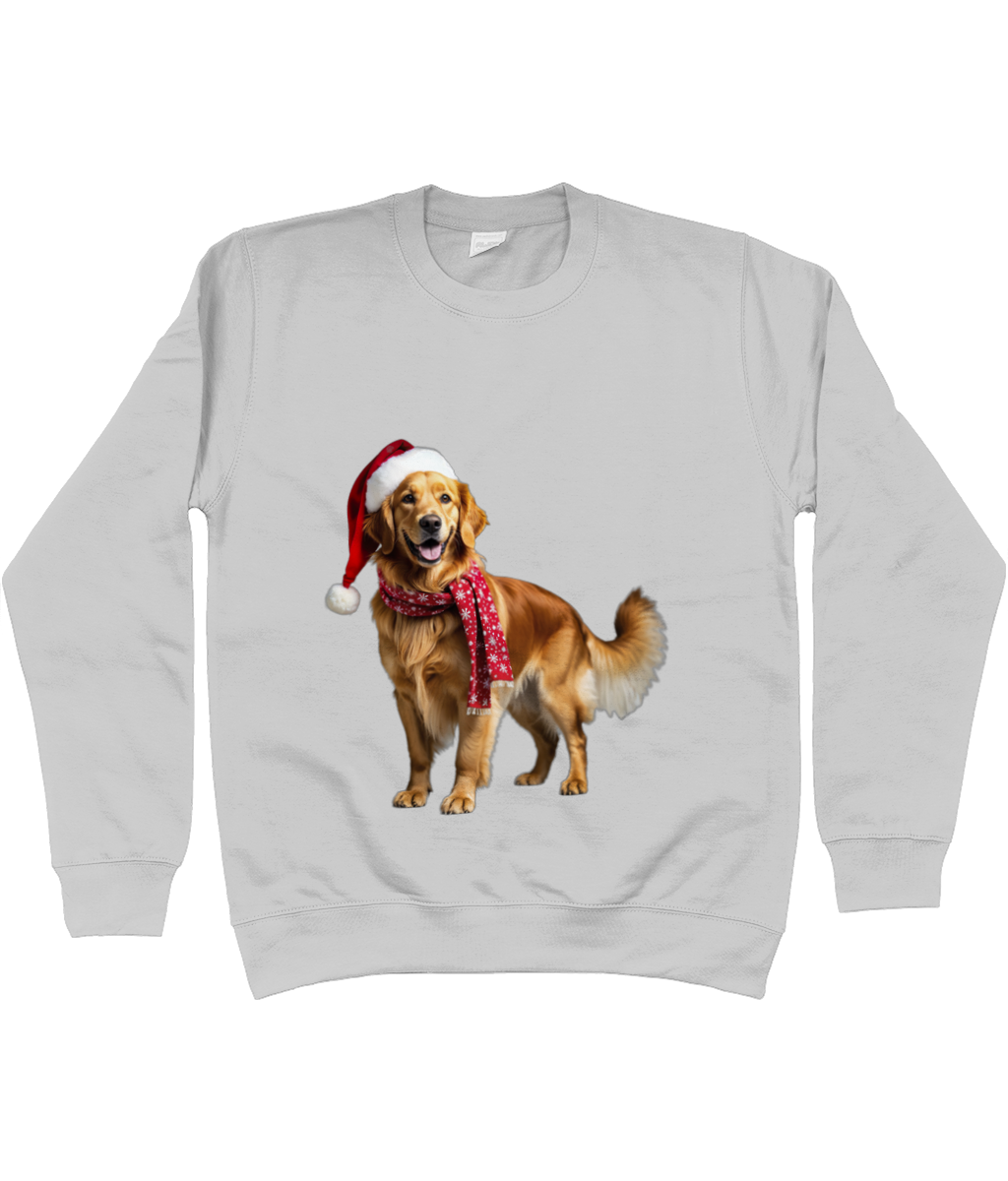 Golden Retriever Festive Nugget Sweatshirt (Standard)