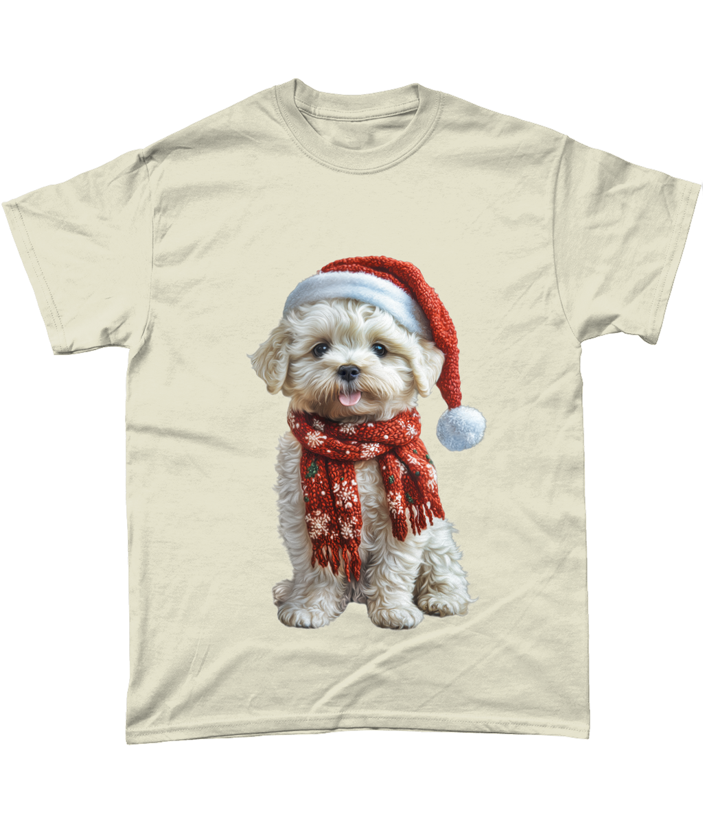 Bichon Frise Festive Lennon T-Shirt (Standard)