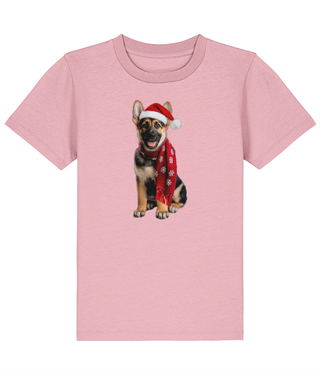 German Shepherd Festive Rebel Childrens T-shirt (Premium)