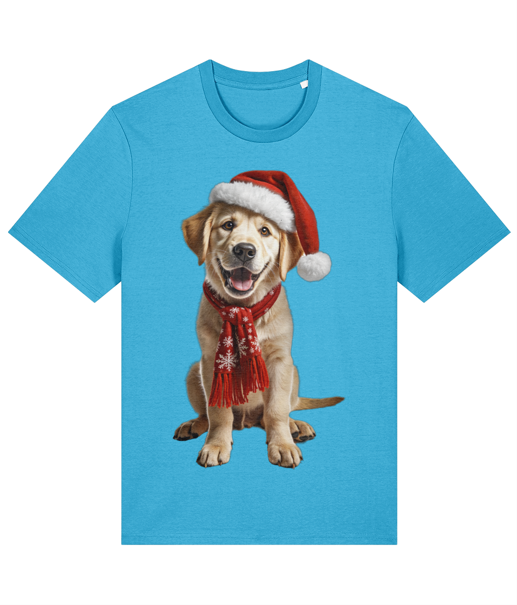 Labrador Festive Aur T-shirt (Premium)