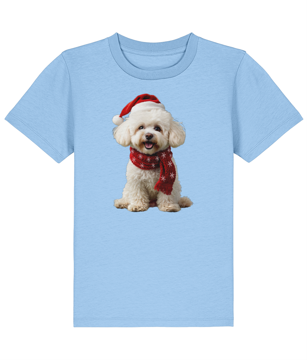 Bichon Frise Festive Finn Childrens T-shirt (Premium)