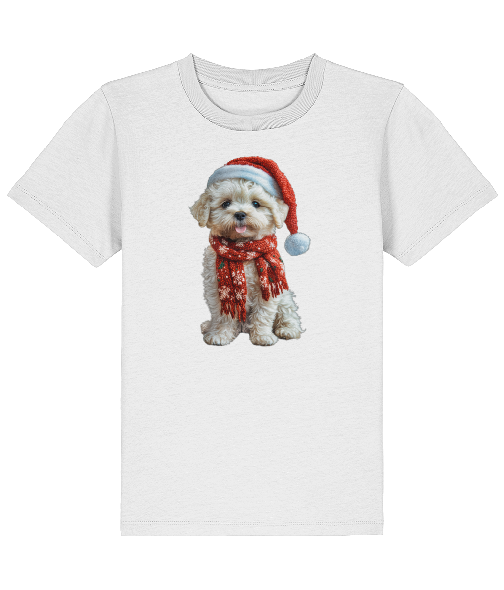 Bichon Frise Festive Lennon Childrens T-Shirt (Premium)