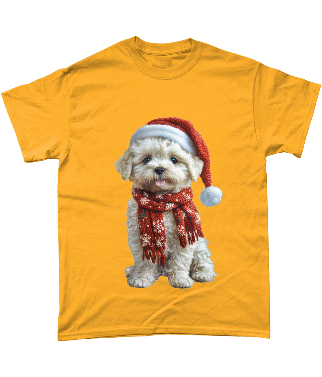 Bichon Frise Festive Lennon T-Shirt (Standard)