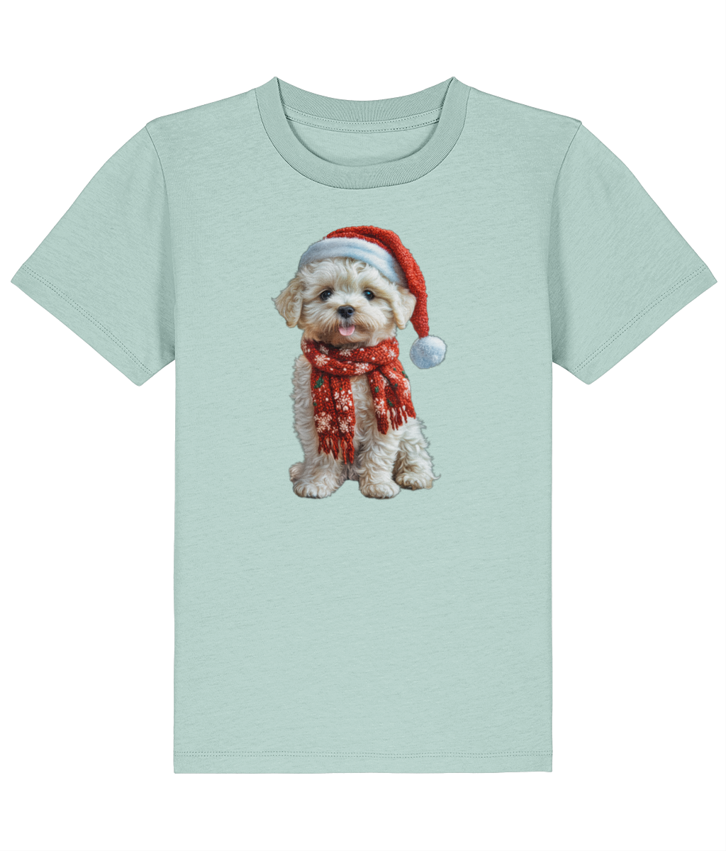 Bichon Frise Festive Lennon Childrens T-Shirt (Premium)