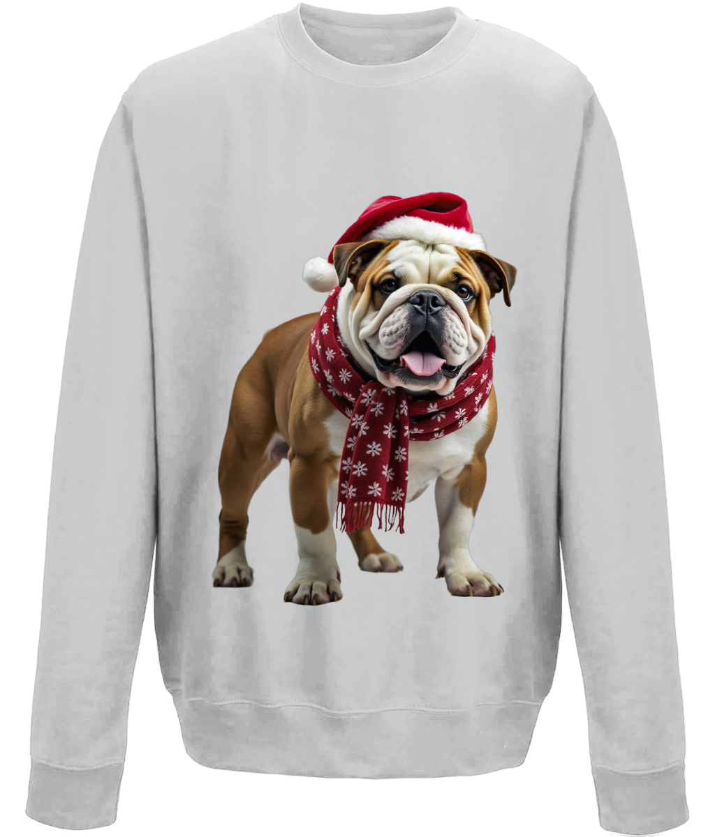 Bulldog Festive Menna Childrens Sweatshirt (Standard)