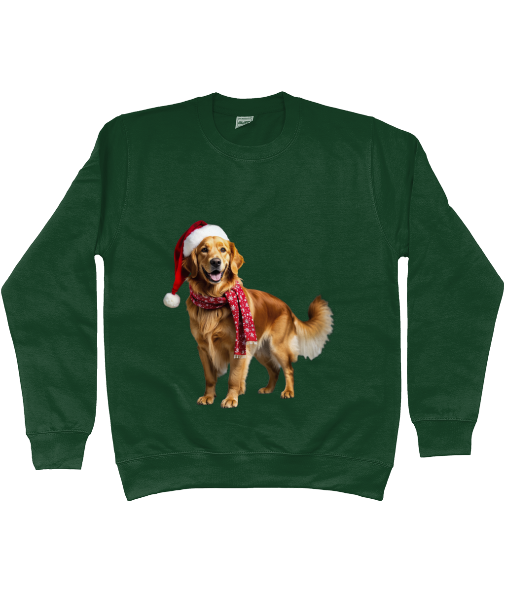 Golden Retriever Festive Nugget Sweatshirt (Standard)